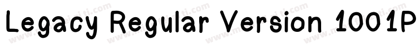 Legacy Regular Version 1001PS Vers字体转换